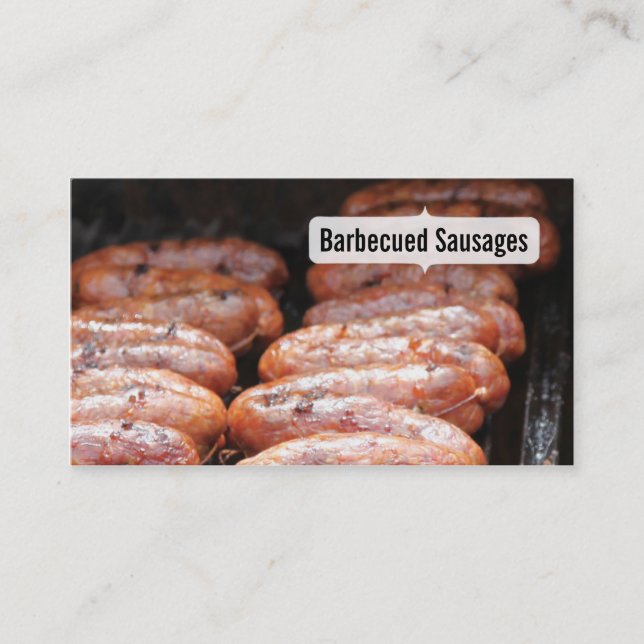Carte De Visite Saucisses barbecues/grill/barbecue (Devant)