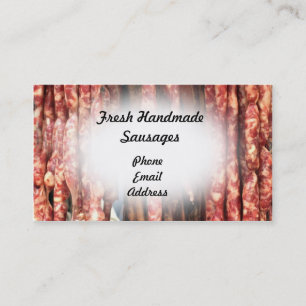 Carte De Visite Saucisses faites main fraîches