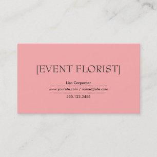 Carte De Visite Saumon clair  rose Arrière - plan