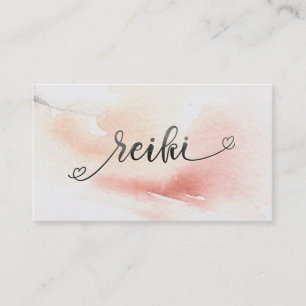 Carte De Visite *~* Saumon de pêche douce Pastel Parties scintill