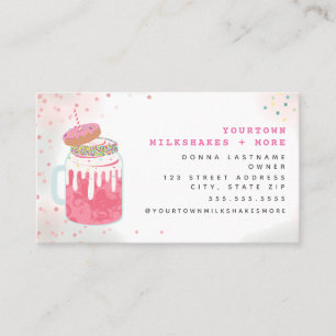 Carte De Visite Saupoudrer de beignets roses de laiton extrême