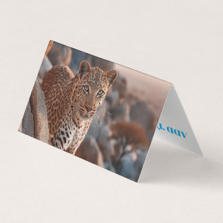 Carte de visite sauvage entièrement personnalisabl