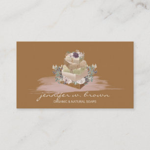 Carte De Visite Savon Floral Brown