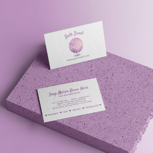 Carte De Visite Savon Naturel de Spa Bombe de Bain