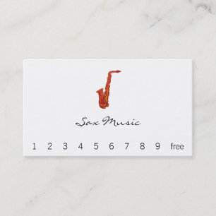 Carte De Visite Saxophone