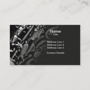 Carte De Visite Saxophone