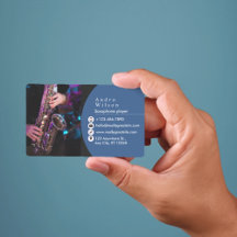 Carte de visite saxophone