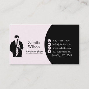 Carte de visite saxophone