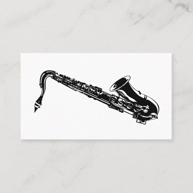 Carte de visite saxophone (Devant)