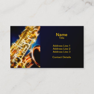 Carte De Visite Saxophone - fractale