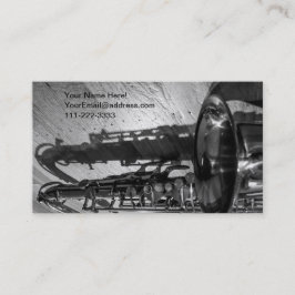 Carte De Visite Saxophone noir et blanc de tenor