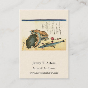 Carte De Visite Sayori & Awabi (Halfbeak, Abalone) Poisson Hiroshi