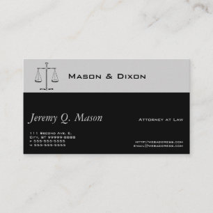 Carte De Visite Scales de justice
