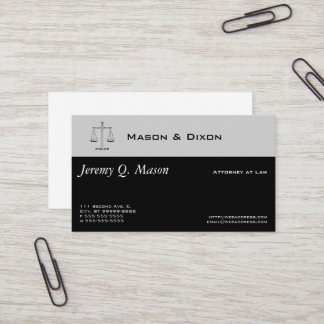 Carte De Visite Scales de justice