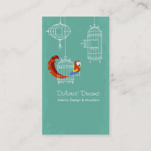 Carte De Visite Scarlet Macaw
