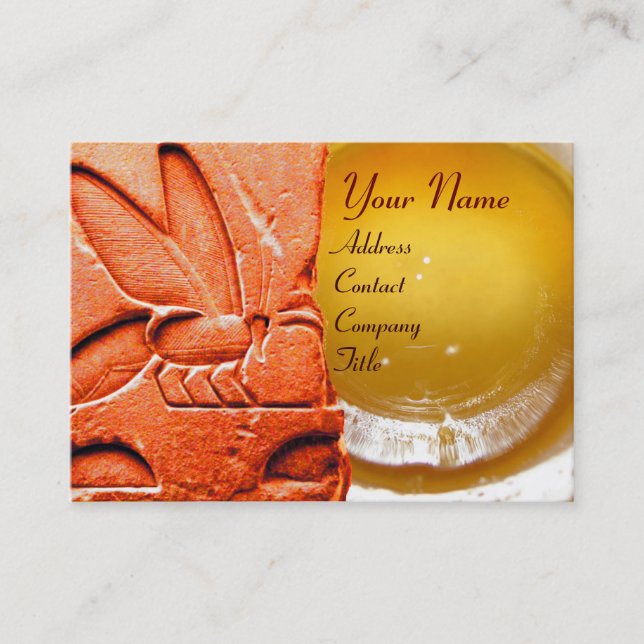 CARTE DE VISITE SCEAU DE CIRE EN OEUVRE DE L'ÉGYPTIENNE ANTIQUE HO (Devant)