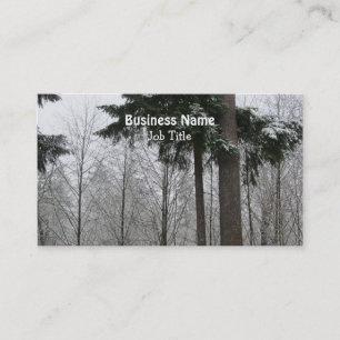 Carte De Visite Scène de neige hivernale