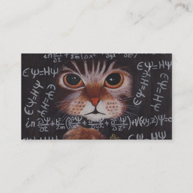CARTE DE VISITE SCHRÖDINGER CAT (Devant)