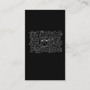 Carte De Visite Schrodingers Cat Box Funny Science Physique Nerd