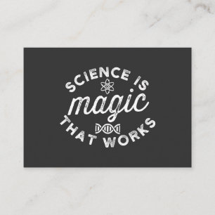 CARTE DE VISITE SCIENCE IS MAGIC THAT