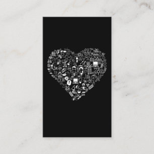 Carte De Visite Science Love Math Physique Chimie Coeur