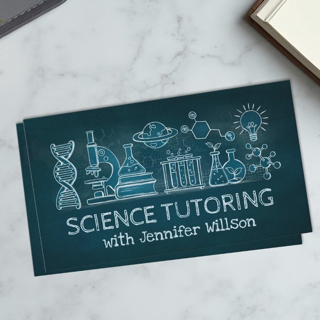 Carte De Visite Science Tutoring - Illustration de la charge d'ens (Créateur téléchargé)