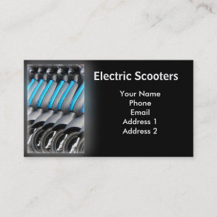 Carte De Visite Scooters électriques favorables à l'environnement