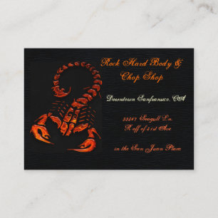 Carte De Visite Scorpion Firey 3D Body & Chop Shop UNIVERSAL