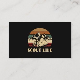 Carte De Visite Scout Life Camping Tent
