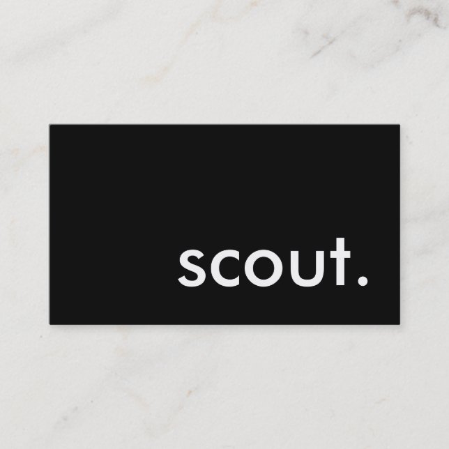 Carte De Visite scouts. (Devant)