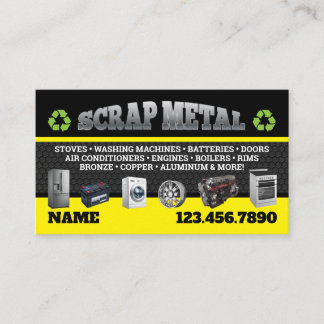 Carte De Visite Scrap Metal Pickup Business Cards English-Spanish