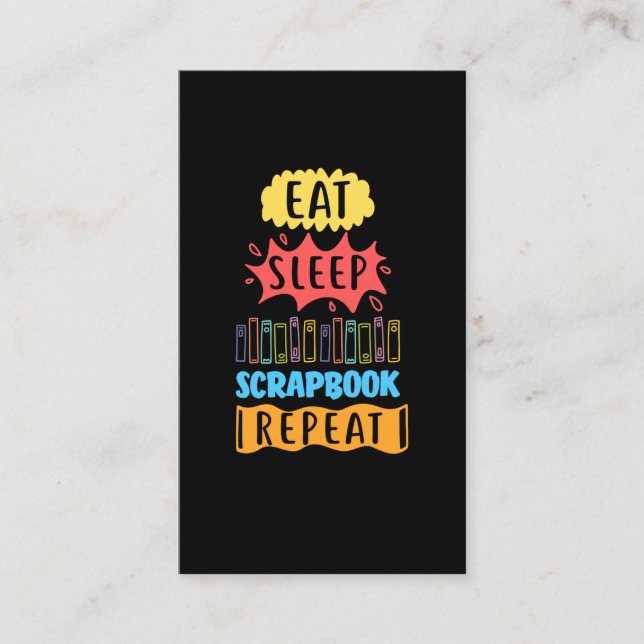 Carte De Visite Scrapbooking Humour Drôle Crafty Lover (Devant)