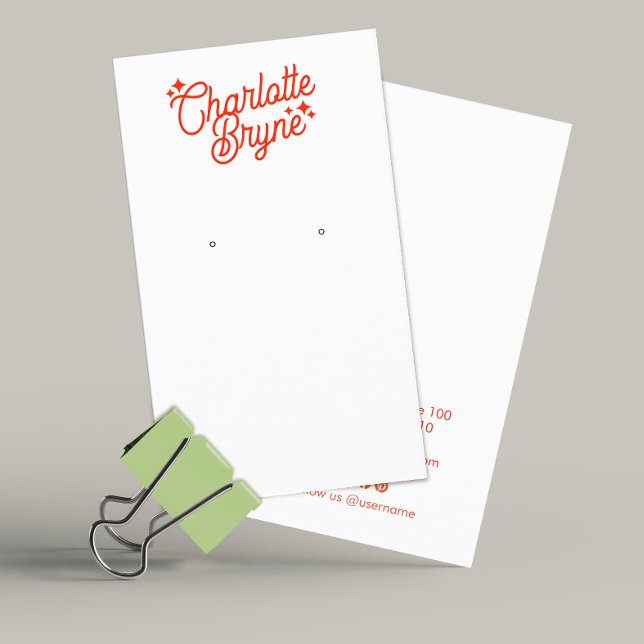 Carte De Visite Script de calligraphie de l'entreprise (Créateur téléchargé)