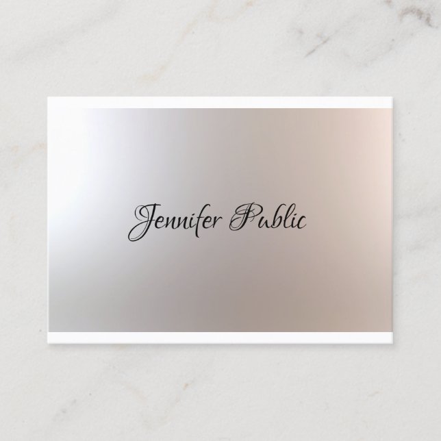 Carte De Visite Script manuscrit Beauté Salon Maquillage Artiste C (Devant)