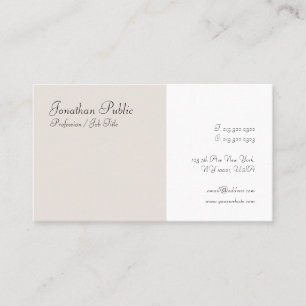 Carte De Visite Script manuscrit moderne élégant minimaliste