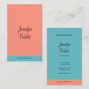 Carte De Visite Script manuscrit Nom Trending Modern Elegant