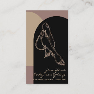Carte De Visite Sculpture corporelle Contouring Spray Tan Beauté p