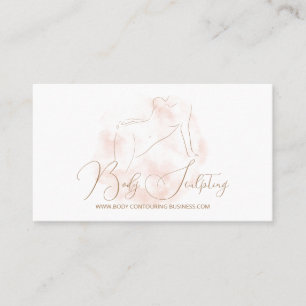 Carte De Visite sculpture corporelle contournement spa aquarelle