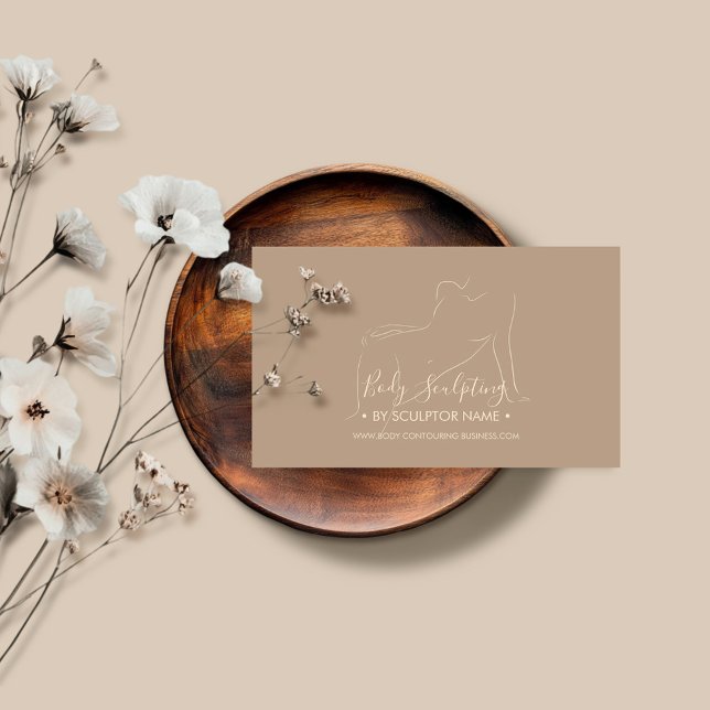 Carte De Visite Sculpture corporelle en bronze spa (Créateur téléchargé)