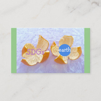 Carte De Visite SDGs 地球環境 自然体