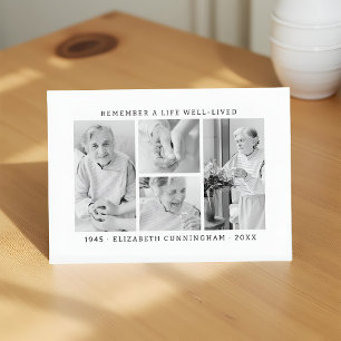 Carte De Visite Se souvenir d'une vie moderne simple 4 photo Colla