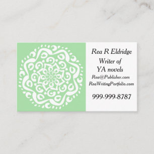 Carte De Visite Seafoam Mandala