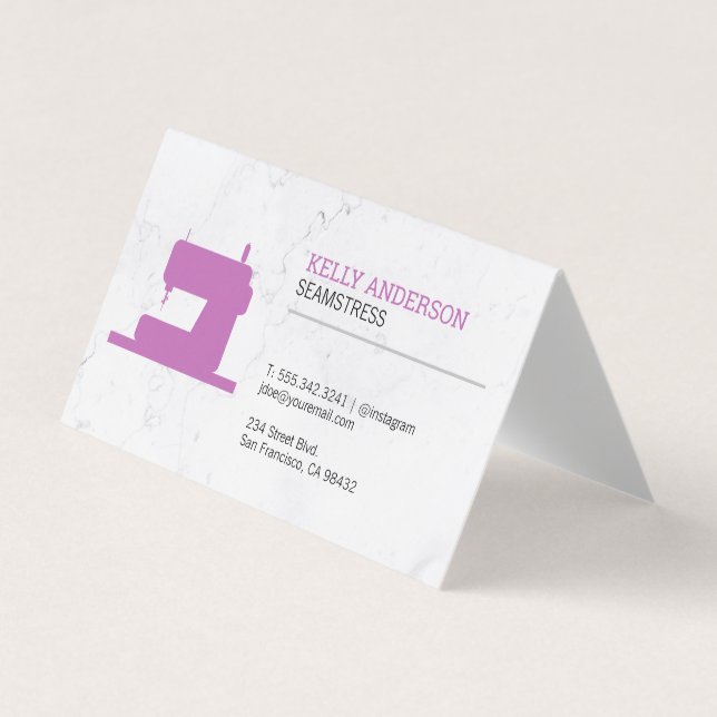 Carte De Visite Seamstress | Concepteur d'armoires (Devant)