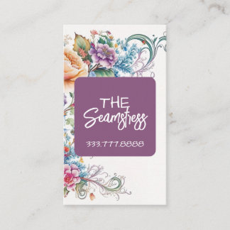 Carte De Visite Seamstress Tailoring business card 