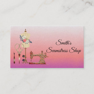 Carte de visite Seamstress vintage