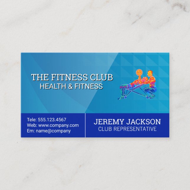Carte De Visite Séance de formation personnelle | Fitness (Devant)