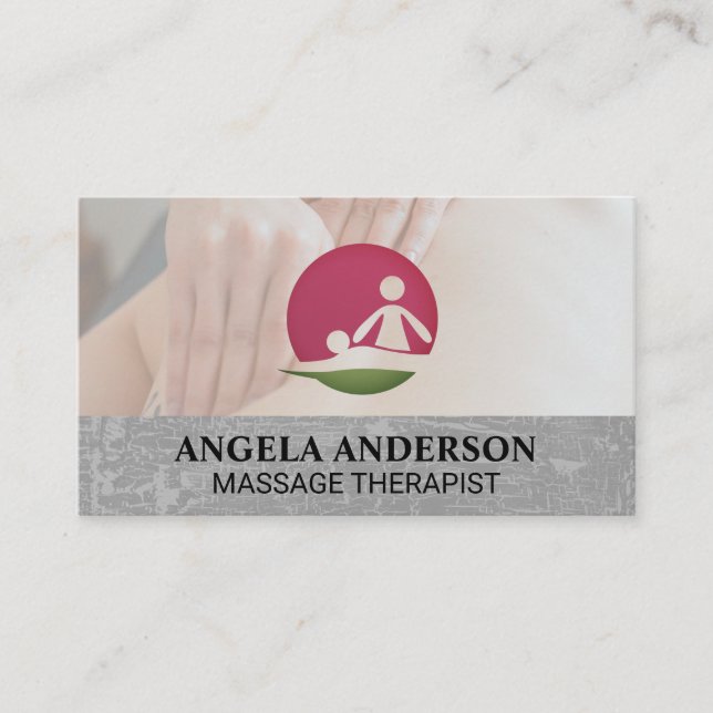 Carte De Visite Séance de massage | Logo (Devant)