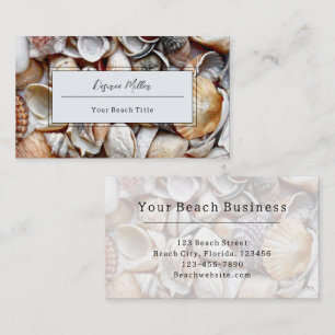 Carte De Visite Seashells Ocean Beach Belle