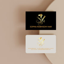 Sèche-cheveux Styliste Gold Script Ciseaux Comb