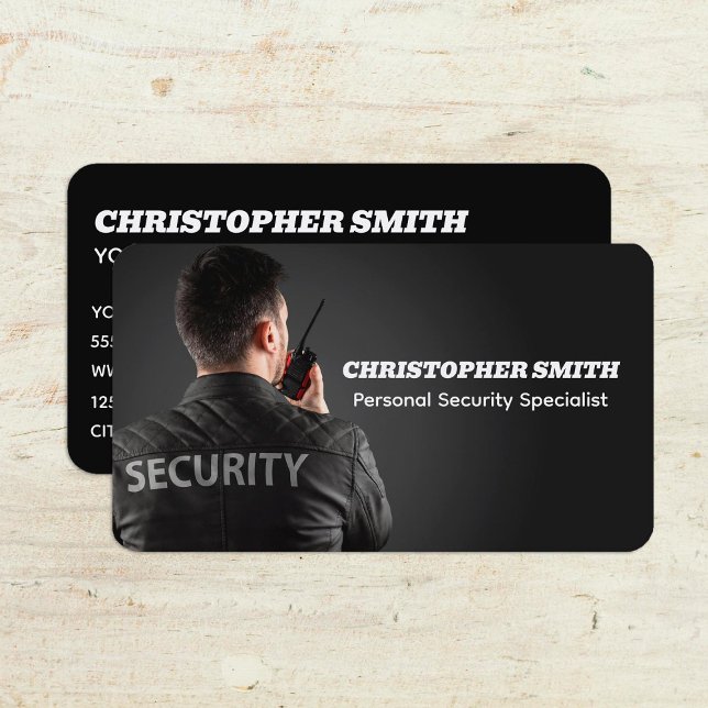 Carte De Visite Sécurité personnelle (Personal Security Business-Cards)
